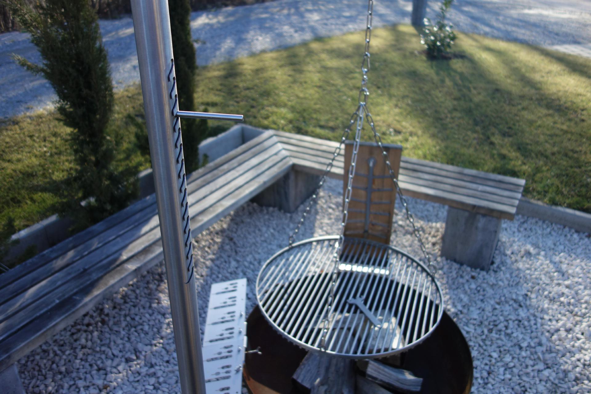Grillgalgen Schwenkgrill T210 – Mit 60 Cm Edelsta Produktbild-Vorschau 10